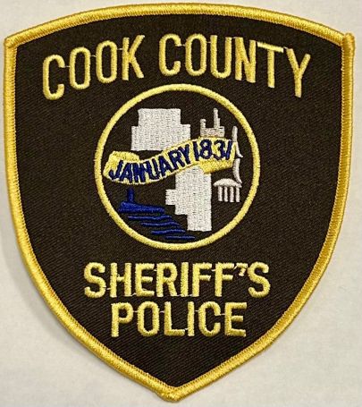 COOK COUNTY SHERIFF POLICE SHOULDER PATCH.